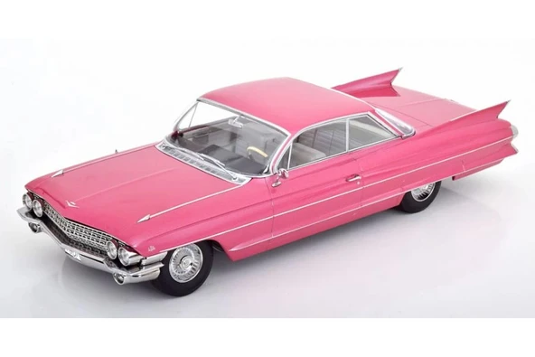 KK SCALE 181254 1/18 Cadillac Coupe DeVille Series 62 1961 Rose Metallic ürün görseli 1