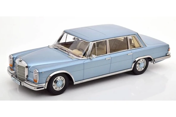 KK SCALE 180695 1/18 Mercedes-Benz 600 SWB (W100) 1963 Light Blue Metallic ürün görseli 1