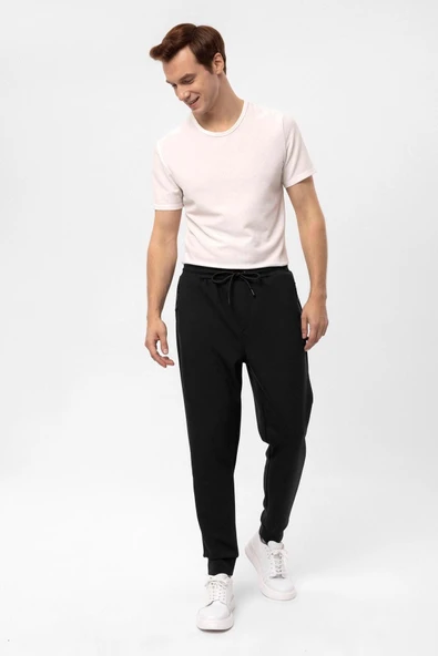 Slim Kalıp Düz Jogger Pantolon - Resim 2