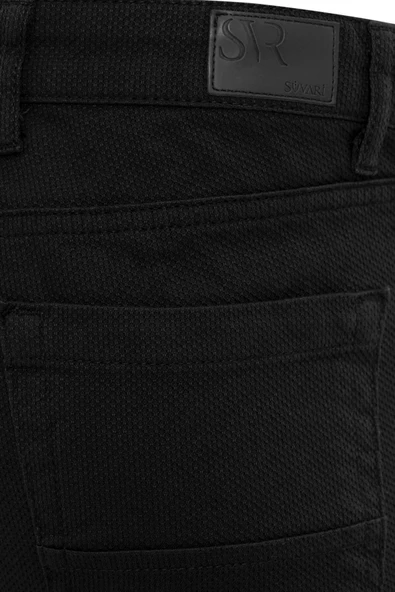 Slim 5 Cep Kalıp Armürlü Pantolon - Resim 6