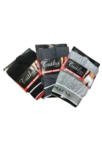 PREİMİUM ÜRETİM LİKRALIBOXER SHORT 3LÜ PAKET - Resim 2
