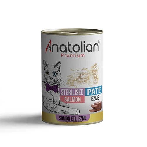 Anatolian Premium Somonlu Ezme Kısırlaştırılmış Kedi Konservesi 400 Gr ürün görseli 1