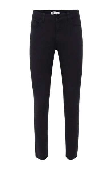 Slim 5 Cep Kalıp Armürlü Pantolon - Resim 2