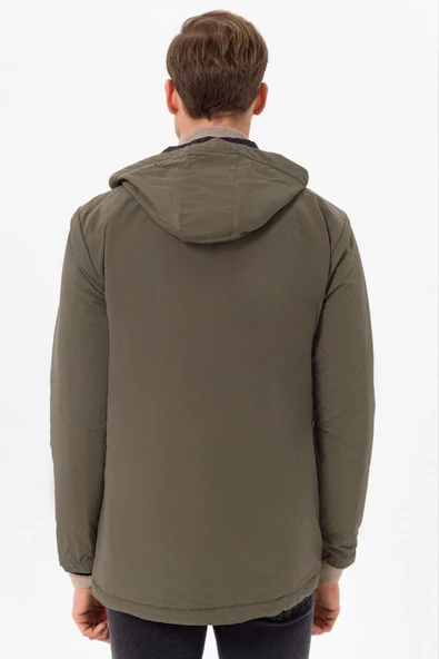 Slim Kalıp Düz Mont - Resim 2