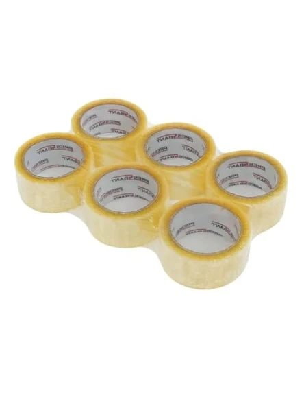 6'lı Şeffaf Koli Bandı Seti, 45mm x 100m ürün görseli 1