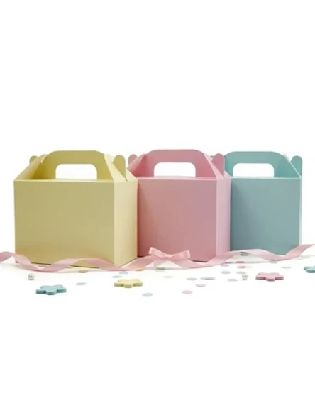 3'lü Set Karışık Renkli El Geçme Hediye Kutusu - 10x14 cm ürün görseli 1