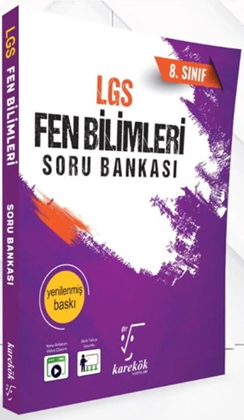 8. Sınıf LGS Fen Bilimleri Soru Bankası Karekök Yayınları ürün görseli 1