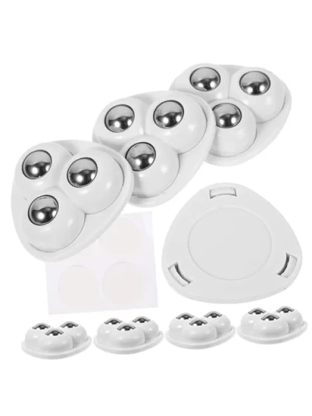 4 Adet Yapışkanlı Mini Mobilya Tekerleği ürün görseli 1