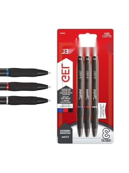 Jel Mürekkepli Kalem Seti, 0.7 mm - Siyah, Mavi, Kırmızı - 3'lü ürün görseli 1