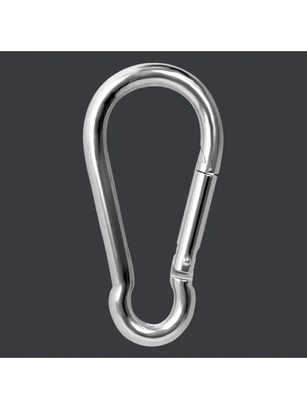 Paslanmaz Çelik Yaylı Karabina Kanca - 6 mm ürün görseli 1