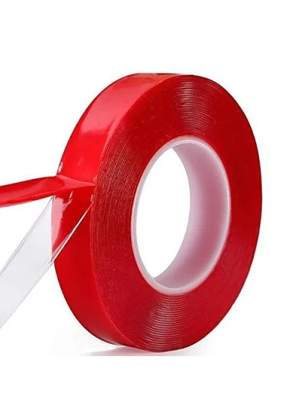 2 Metre Çift Taraflı Şeffaf Silikon Yapıştırıcı Bant ürün görseli 1