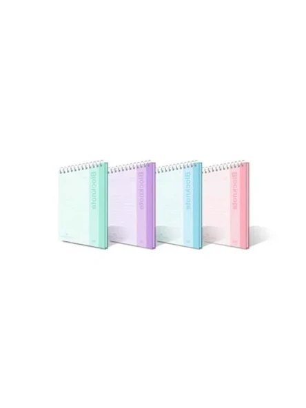 Pastel Renkli A4 Bloknot - 80 Yaprak, Spiral Cilt ürün görseli 1