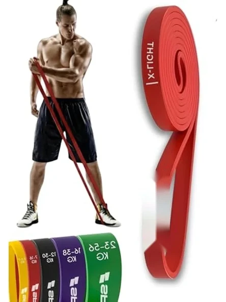 Güçlü Lateks Direnç Bandı - Fitness ve Ev Egzersizleri için ürün görseli 1