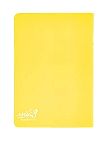 Sarı Renkli 80 Yaprak Çizgili A4 Defter ürün görseli 1