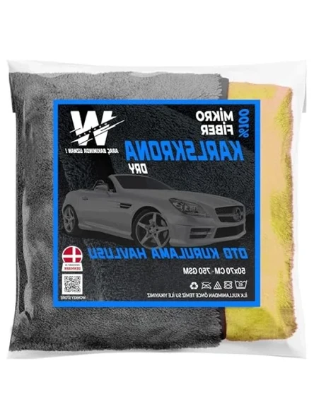 Ultra Kalın Mikrofiber Oto Kurulama Havlusu, 70x50 cm ürün görseli 1