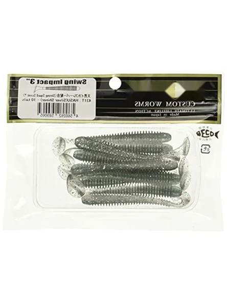 3" Ağırlık İçermeyen Silvery Shiner Aksiyon Yüzgeci ürün görseli 1