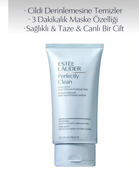 Estee Lauder Temizleyici Köpük & Arındırıcı Maske - Perfectly Clean Multi-Action Foam Cleanser 150 ml ürün görseli 1