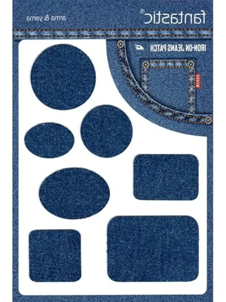 Ütü ile Yapışan Kot Arma - Denim Onarım ve Dekorasyon ürün görseli 1