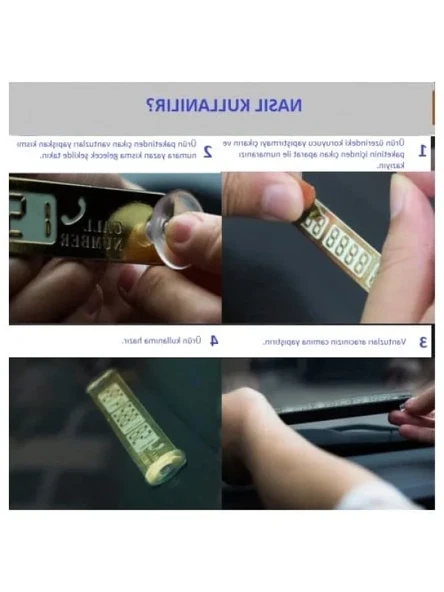 Fosforlu Ekranlı Araç Telefon Numaratörü - Resim 3