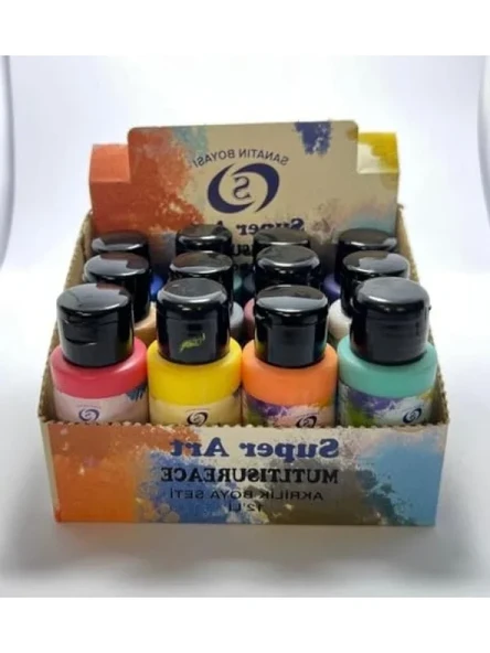 Akrilik Boya Seti, 12'li, 12x50 mL ürün görseli 1