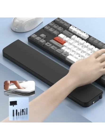 Ergonomik Klavye Bilek Desteği ve 22-in-1 Temizlik Kiti – Gizli Saklama Alanı ve Manyetik Organize ürün görseli 1