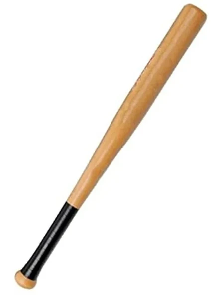 Dayanıklı Ahşap Beyzbol Sopası - 55 cm Uzunluk ürün görseli 1