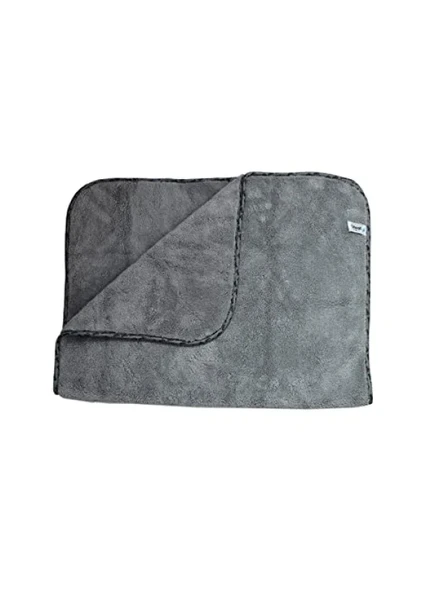 Büyük Boy 60x90 cm Mikrofiber Peluş Oto Temizlik Bezi - Gri ürün görseli 1
