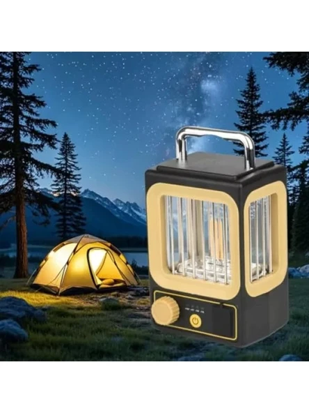 Suya Dayanıklı Vintage Dimmer LED Kamp Feneri, 1500 mAh, USB Şarjlı ürün görseli 1