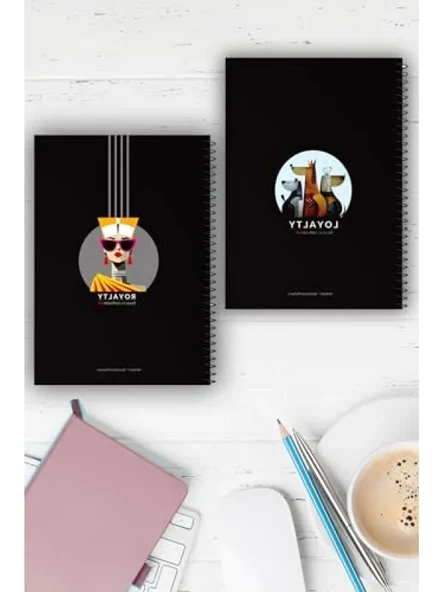 A5 İkili Defter Seti, Geniş Çizgili Perforajlı ürün görseli 1