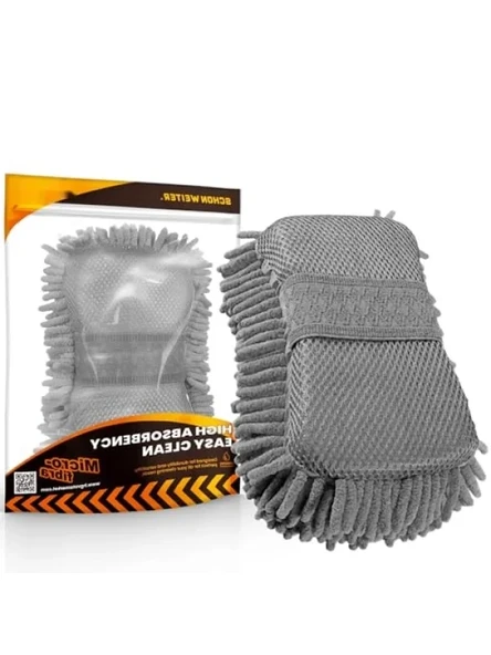 Mikrofiber Yıkama Süngeri - Makarna Tasarımlı, Yüksek Emicilik ürün görseli 1