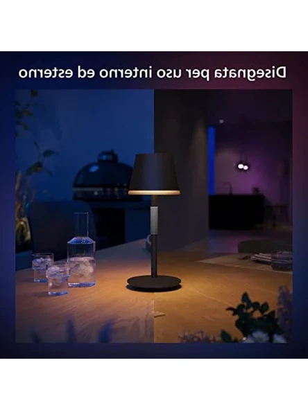 Taşınabilir Masa Lambası, Akıllı Pil Sistemi, Siyah - Resim 3