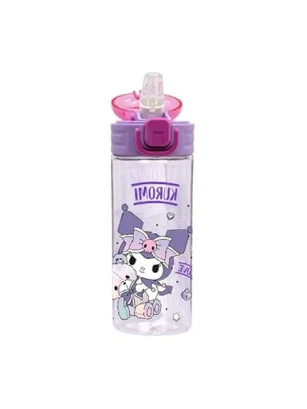 500ml Kapasiteli Kilitlenebilir Su Matarası - Pembe-Mor ürün görseli 1