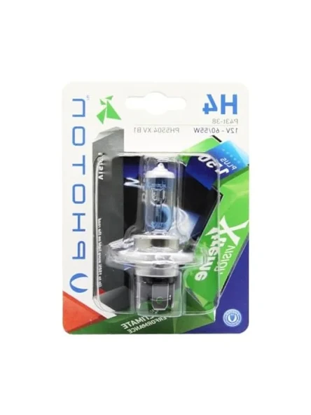 H4 12V 60/55W Xtreme Vision Ampul +%150 Fazla Işık (Tekli Blister) ürün görseli 1