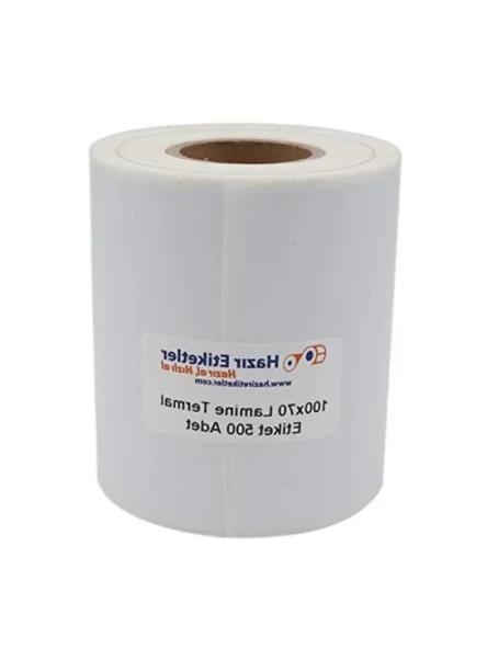 Lamine Termal Etiket 100mm x 70mm, 500 Adet Rulo ürün görseli 1