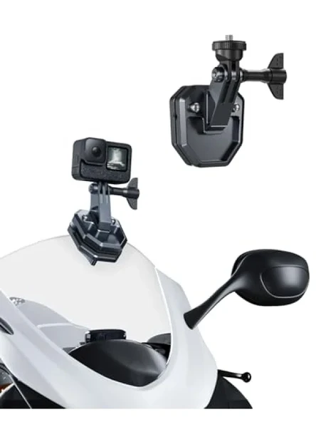 Motosiklet Ön Cam Klipsi - Aksiyon Kamerası Montajı ürün görseli 1