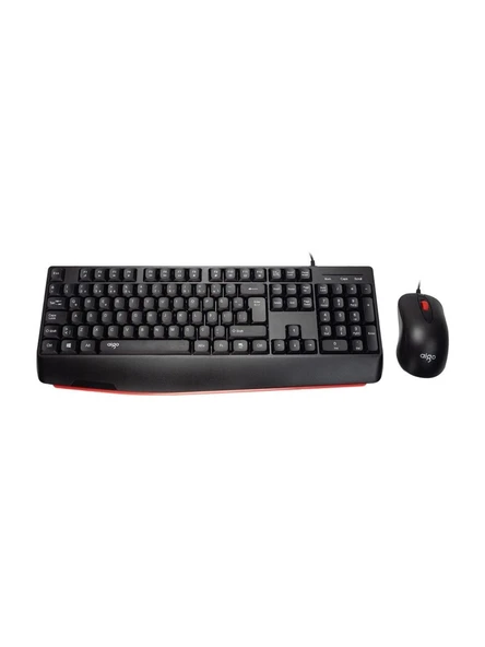 AIGO AK310 Pro Siyah Kablolu Q Klavye + Mouse Set ürün görseli 1