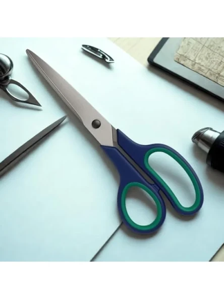 21.5 cm Paslanmaz Çelik Ofis Makası - Ergonomik Tasarım ürün görseli 1