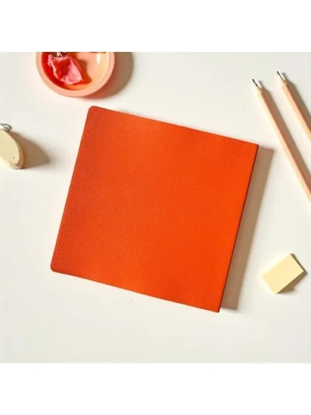 Noktalı PU Deri Not Defteri, 16,5x16,5 cm, 96 Yaprak ürün görseli 1