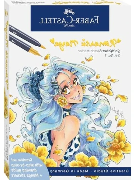Romantik Manga Seti, 8'li Goldfaber Sketch Marker ürün görseli 1
