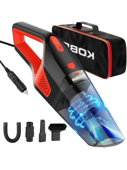 Araç Süpürgesi, 12V/120W, 5 Parça Aksesuar Seti ile ürün görseli 1