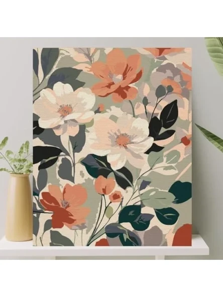 Sayılarla Boyama Tuval Seti - Fırça ve Boya Dahil - 40x50 CM ürün görseli 1