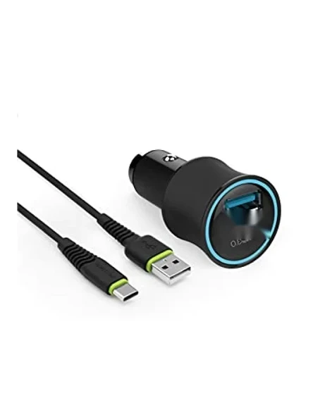 USB Araç İçi Şarj Adaptörü - Hızlı Şarj Özellikli (QC3.0) ürün görseli 1
