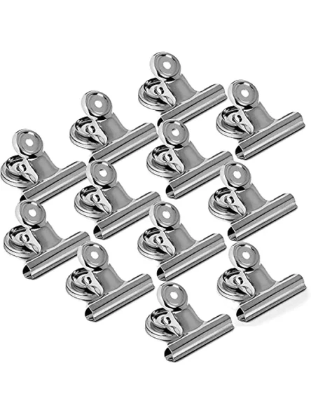 12 Adet Mıknatıslı Mandallı Buzdolabı Magnet - Fotoğraf ve Evrak Tutucu ürün görseli 1