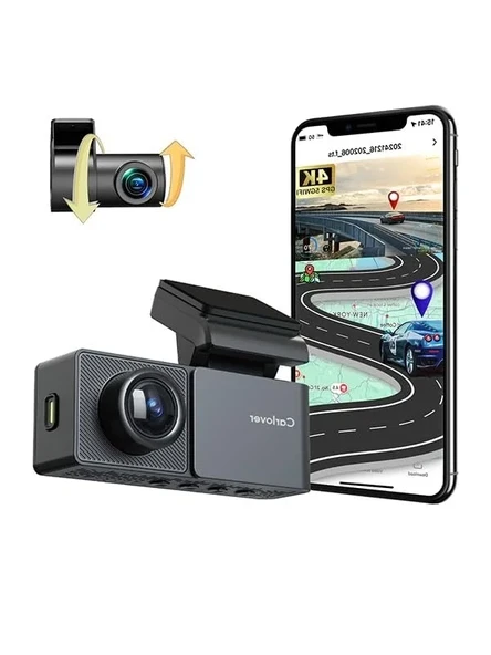 4K Wifi Gps Araç Kamerası (Ön + Arka Kamera) ürün görseli 1