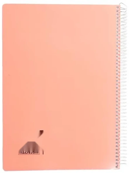 Turuncu A4 Pet Spiralli Karton Kapaklı Defter - 144 Yaprak ürün görseli 1