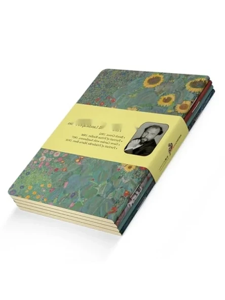 Gustav Klimt Temalı 4'lü Çizgisiz Defter Seti - A5 Boyut ürün görseli 1