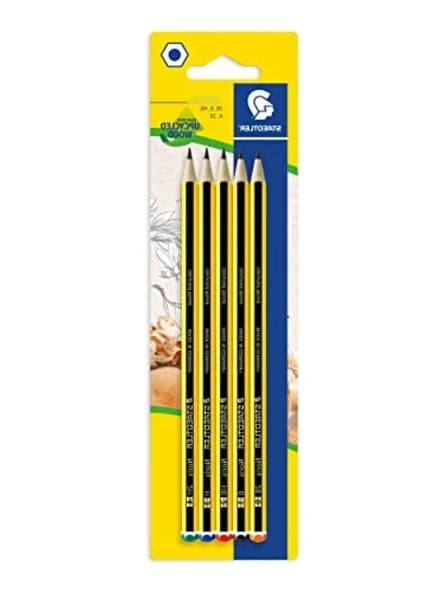 5'li Blister Kurşun Kalem Seti - 2B, B, HB, H, 2H ürün görseli 1