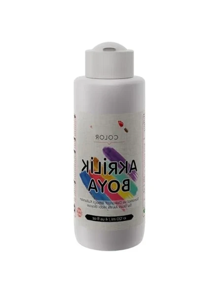 120ml Beyaz Akrilik Boya ürün görseli 1