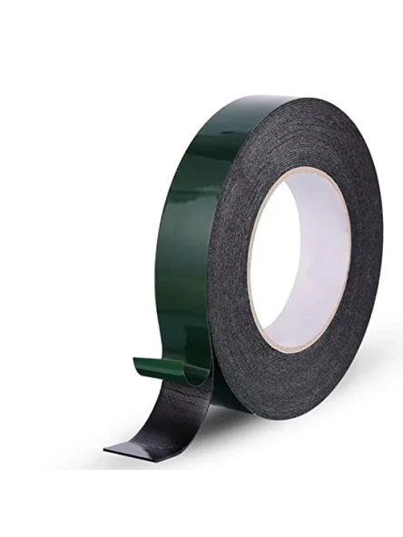 Çift Taraflı Siyah Köpük Bant - 25 mm x 10 Metre ürün görseli 1