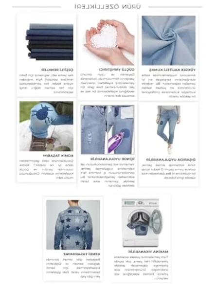 Ütü ile Yapışan Kot Arma - 2'li Paket - Resim 2
